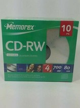 Memorex CD-RW 10 Pack 700 MB 80 Min  NEW - $8.86