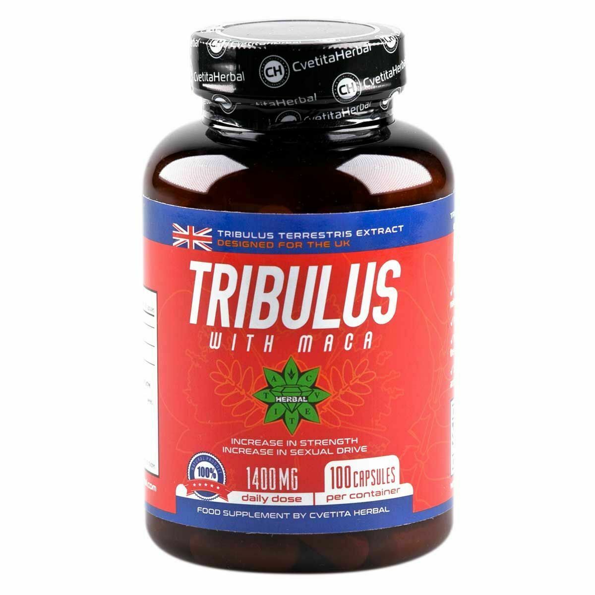 100 Caps Tribulus With Maca + 100 ml. Siberian Ginseng Libido