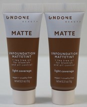 2x Lot UNDONE Beauty Unfoundation Matte Tint Vegan in Chestnut Medium Da... - $9.95