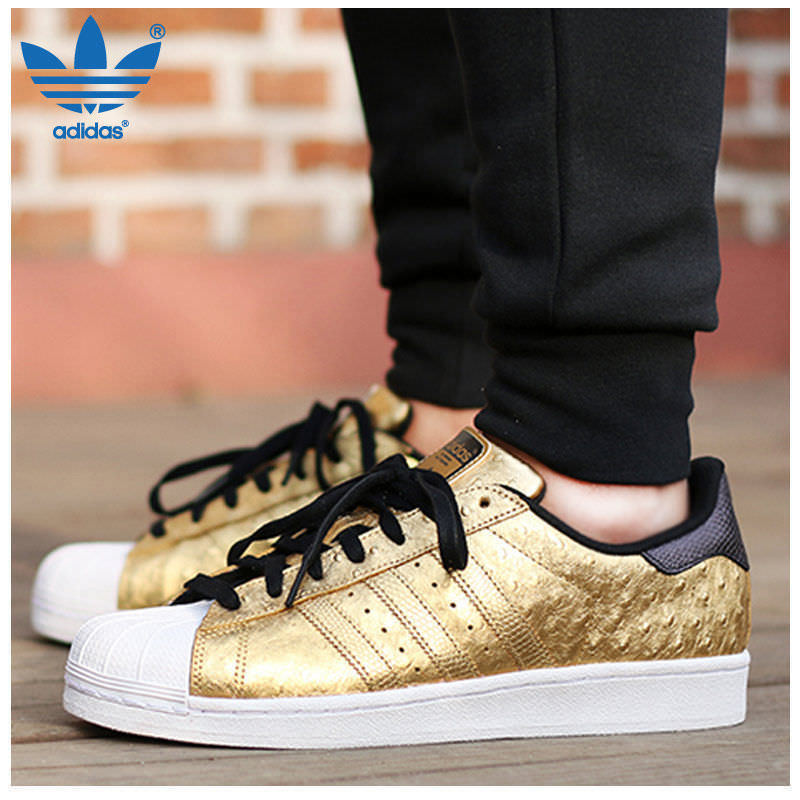 adidas superstar gold metallic