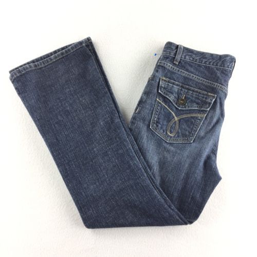 Calvin Klein Flare Denim Casual Jeans Women's Medium Wash Size 8 28-20 ...