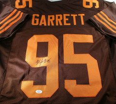 Myles Garrett / Autographed Cleveland Browns Custom Football Jersey / Coa - $158.35