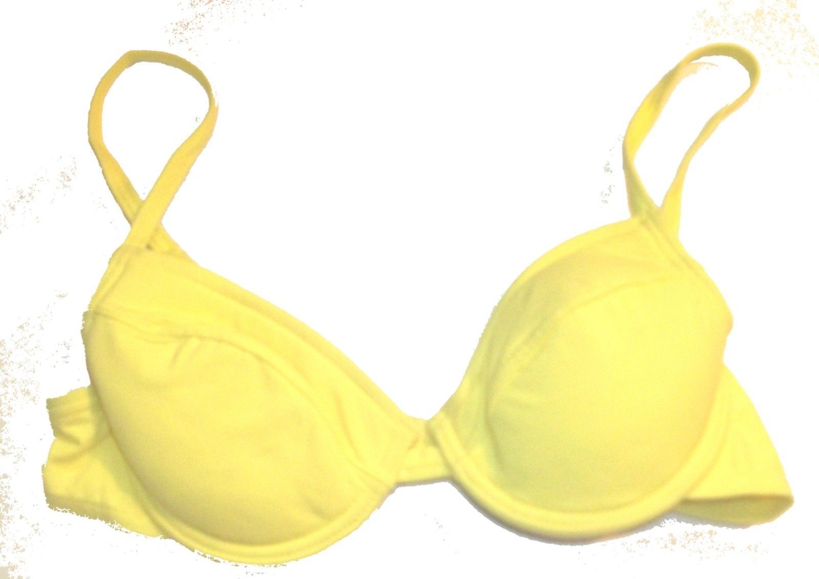 Lascana Yellow Push Up Underwire Bra w/Remove Padding Size AA, A, B & C