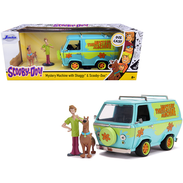 The Mystery Machine with Shaggy and Scooby-Doo Figurines Scooby-Doo! 1/24 Die...
