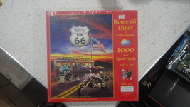 Route 66 Diner 1000 pc Jigsaw Puzzle, Nice new and Sealed. LooK! - $28.50