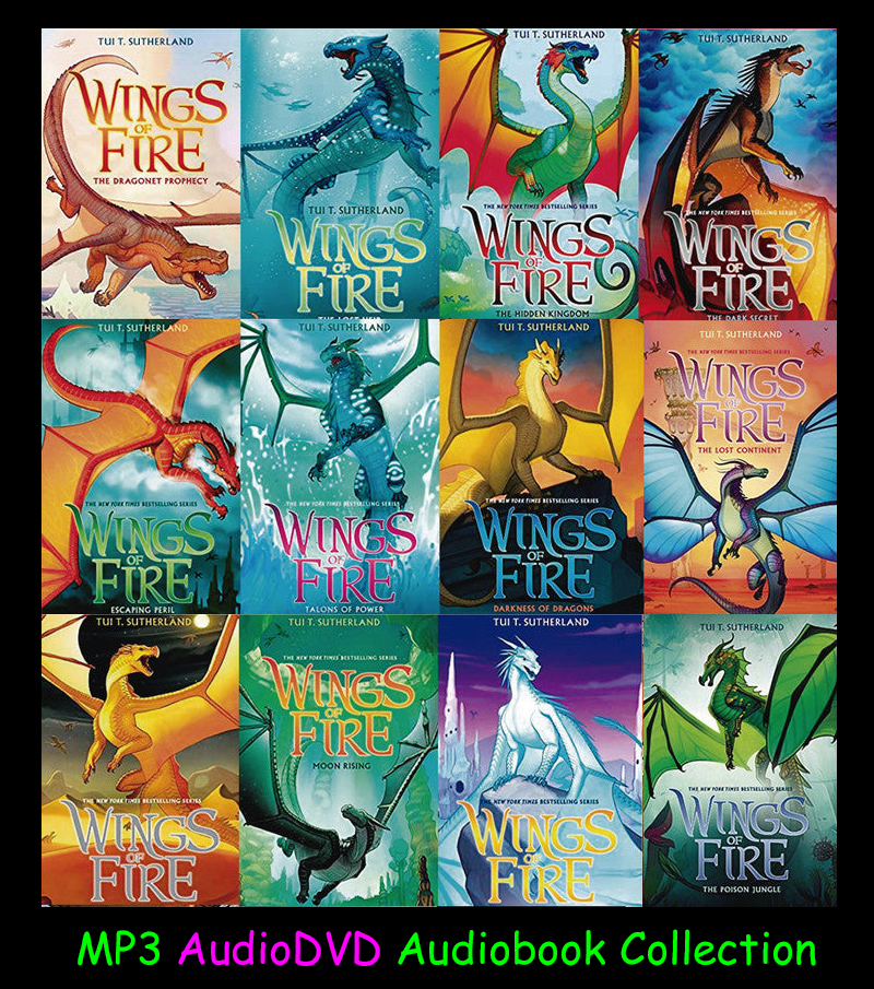 The WINGS OF FIRE Series By Tui T. Sutherland (15 Audiobook Collection ...