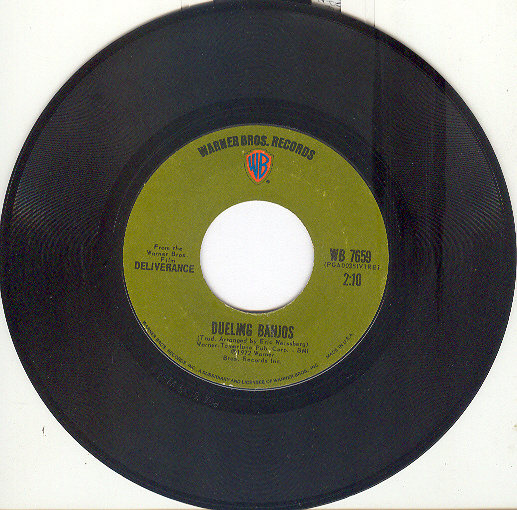 DUELING BANJOS 45 rpm from Deliverance Records