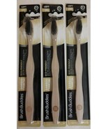 Lot of 3 Brush Buddies Bamboo Charcoal Toothbrush eco Friendly Charcoal ... - $9.67