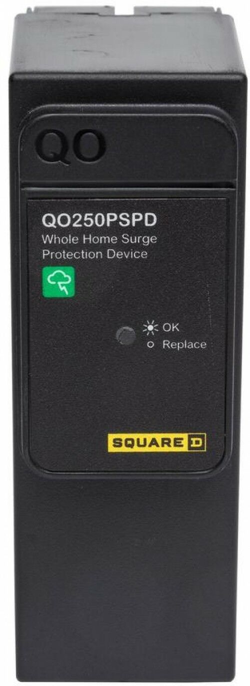 Square D Surge Protector Whole House 50,000 Amp Max Current LED Status