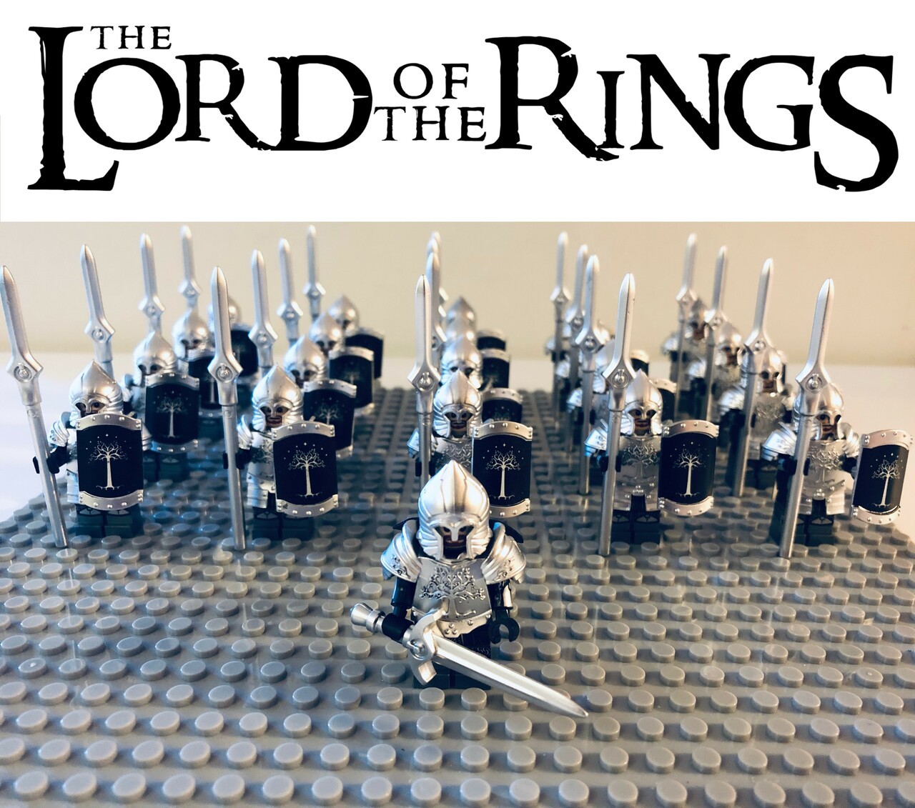 The Lord of the Rings Gondor Heavy Spears Infantry Army Set 21 Minifigures Lot