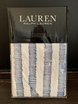 Ralph Lauren Annalise Stripe 2 King Pillowcases Blue Modern Cottage Contemporary - $46.95