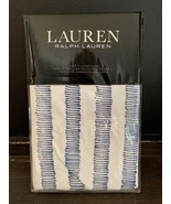 Ralph Lauren Annalise Stripe 2 King Pillowcases Blue Modern Cottage Cont... - $46.95