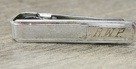 &quot;RWP&quot; Initial Monogram Anson Sterling Silver 925 Tie Bar Clasp Tux Shirt... - $34.74