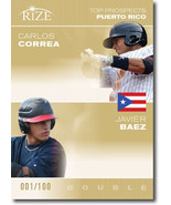 2012 Leaf Rize Draft Gold Top Prospects Dual #CC-FL Carlos Correa/Franci... - $30.00