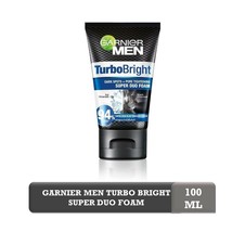 GARNIER Men Turbo Bright Super Duo Foam Face Wash Dark Spot Acne Skin 10... - $28.50