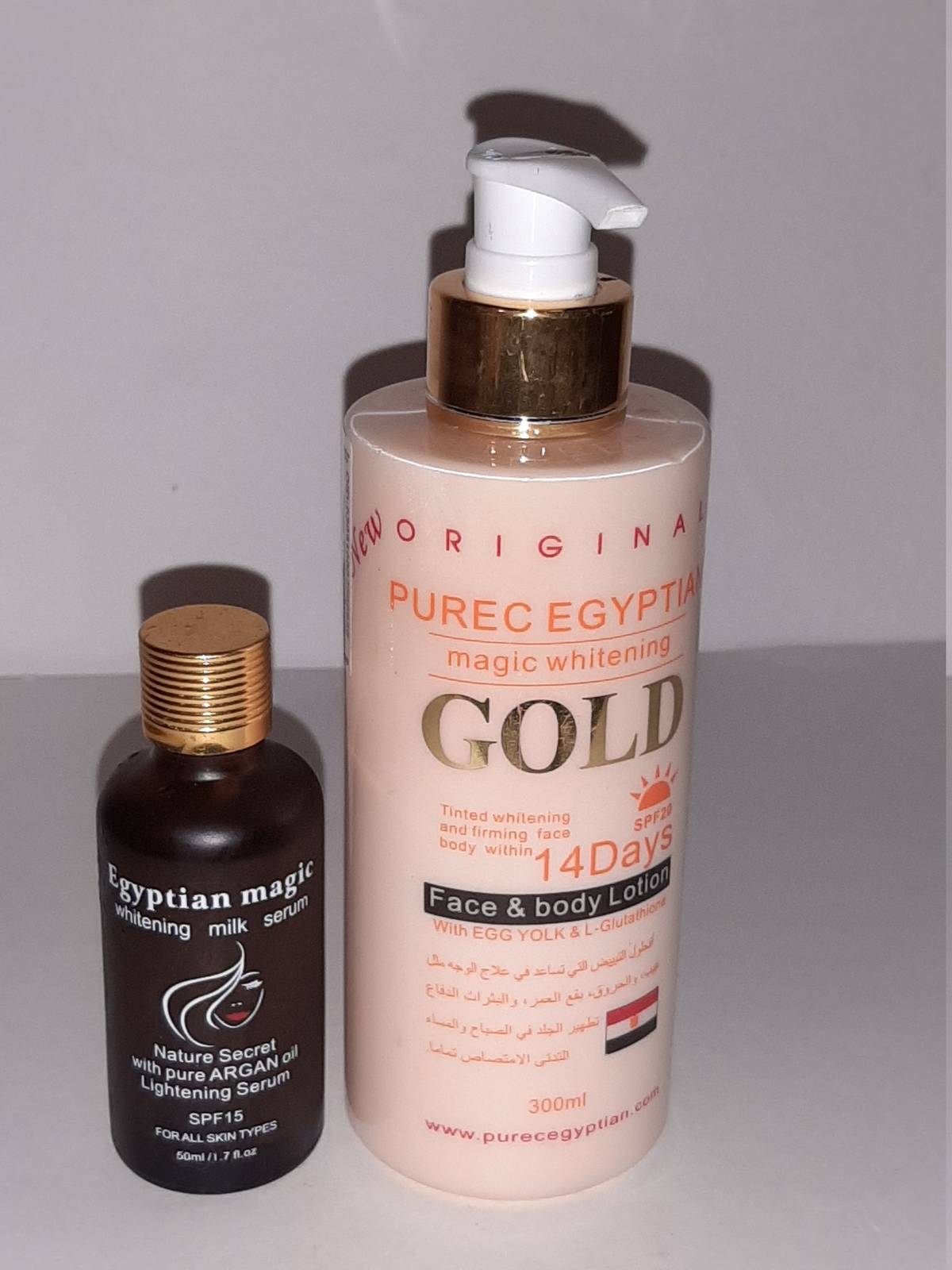 Pure Egyptian Gold whitening face & body lotion with egyptian whitening m