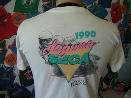 Vintage 90&#39;s Laguna Seca Motorcycle Racing 1990 Cycle World T Shirt M  - $40.09