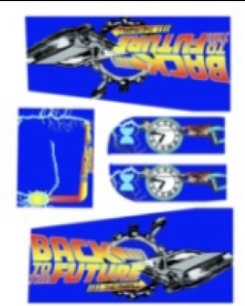 Back to the Future Data east atgames legends pinball ALP Pinball art