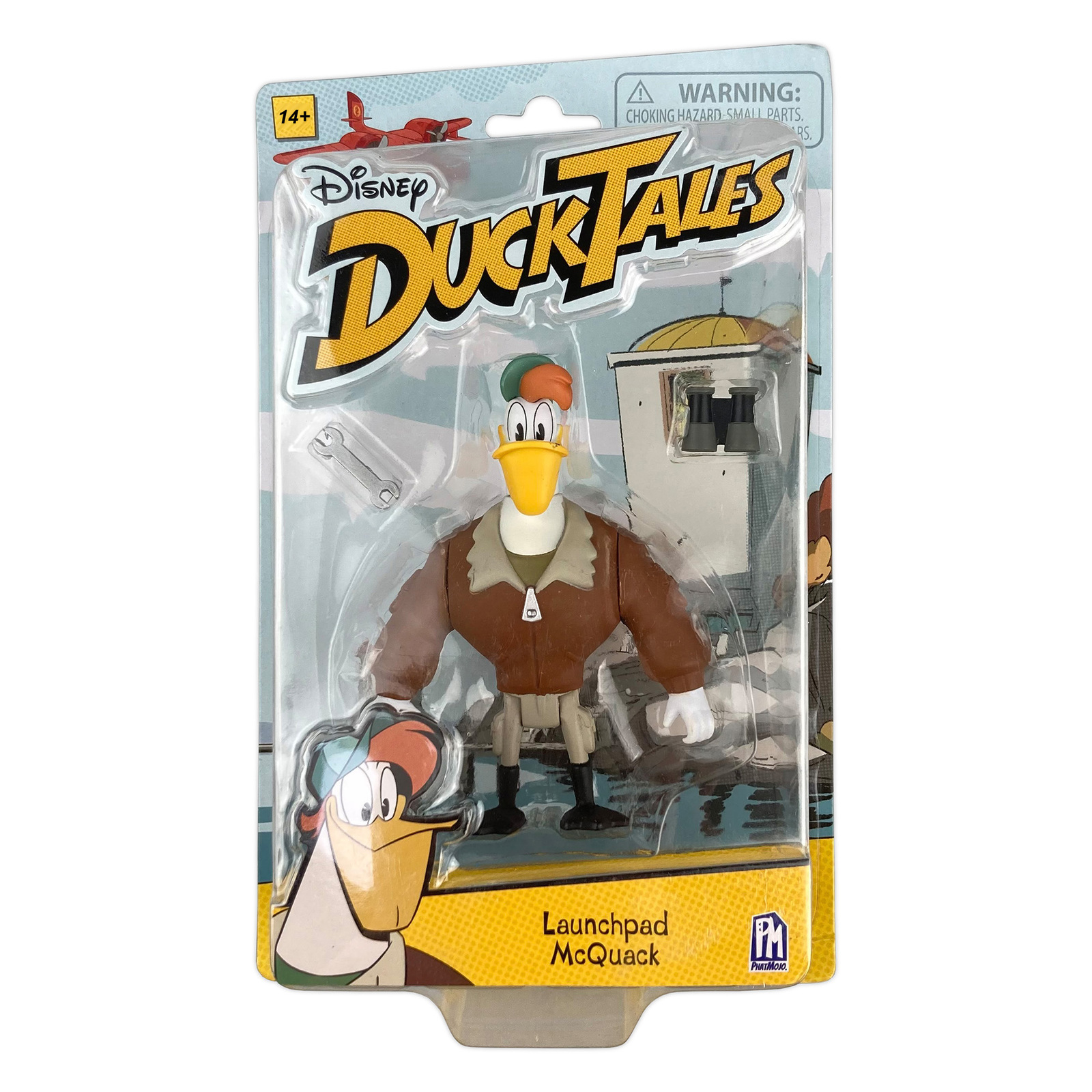 PhatMojo DuckTales 4 Inch Action Figure Small Size Figurine Launchpad McQuack