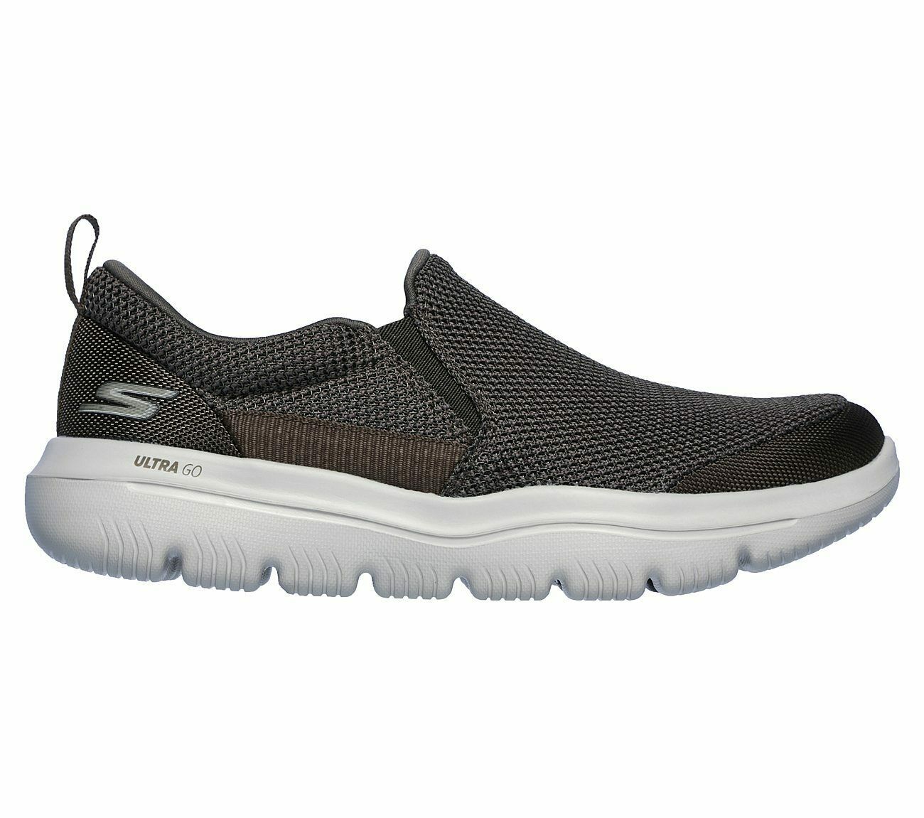 Skechers Khaki shoes Men Comfort Soft Slipon Casual Gowalk Evolution ...