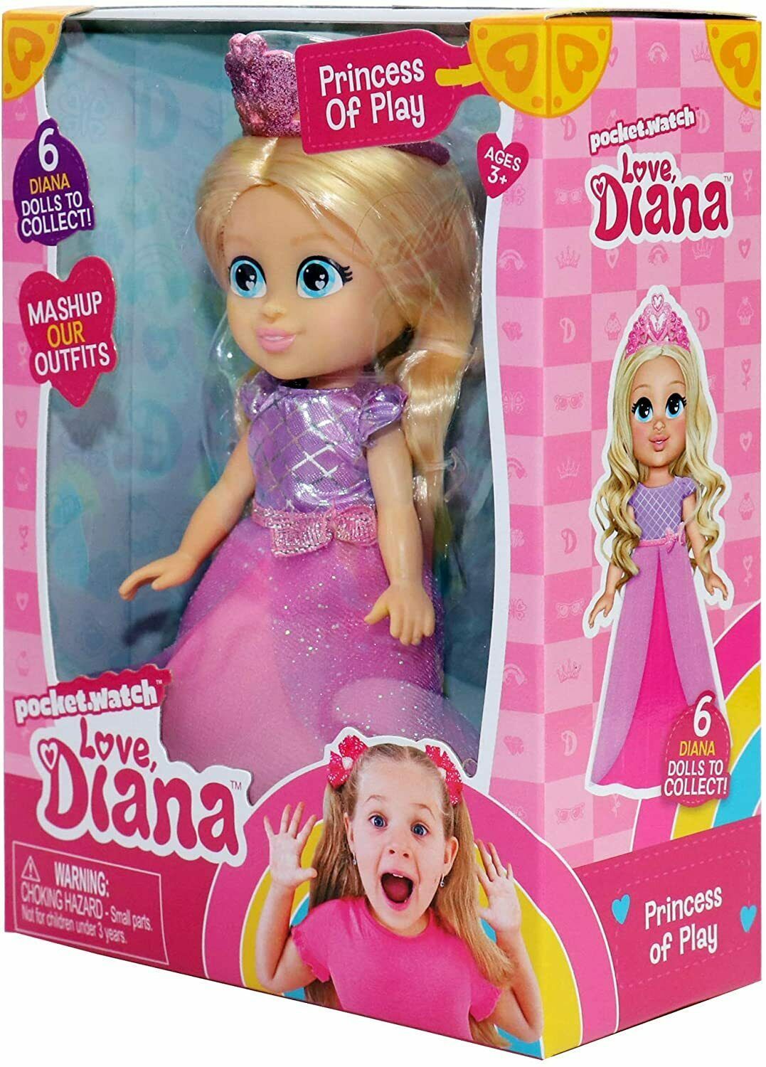 love diana pocket watch doll