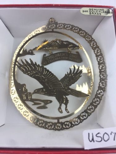 Rainbow Row 24K Brass Metal Souvenir Ornament Nations Treasures Charleston S.C