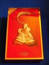 Lenox Our First Christmas China Wedding Bells 2003 Ornament Holiday Gold... - $16.82