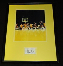 Jerry West 16x20 Signed Framed 1995 Lakers Ticket & Photo Display JSA