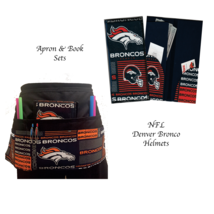 NFL Denver Broncos Helmet Server Book and Apron Set  - $35.95