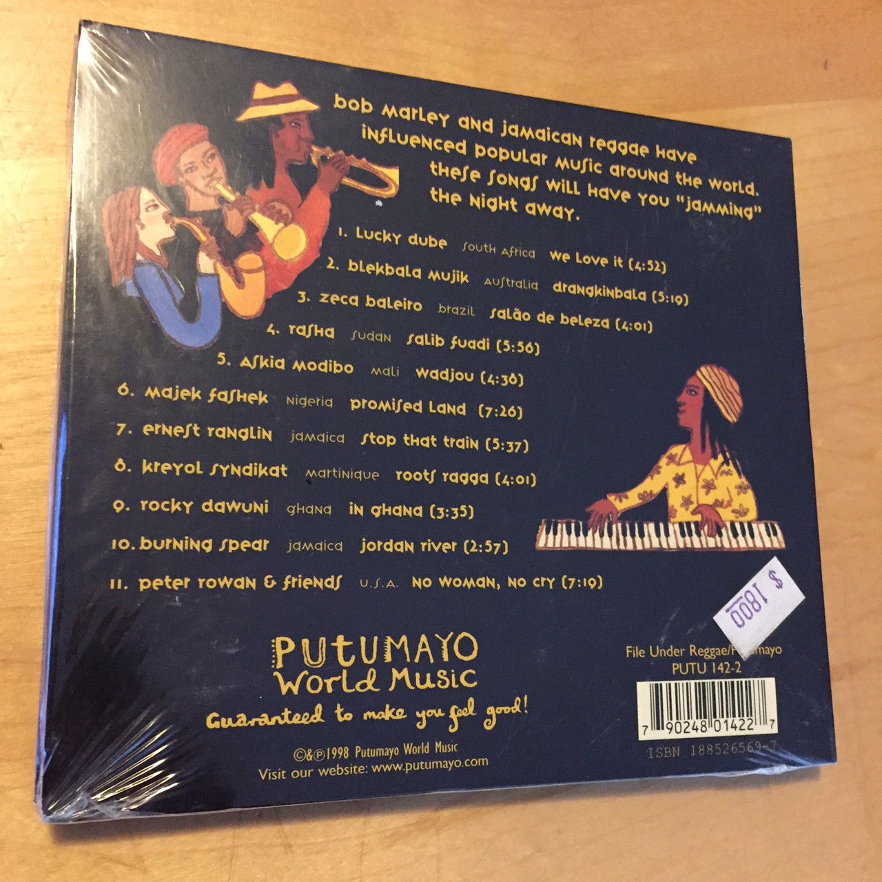 Putumayo Music Reggae Around The World Cd Brand New And Factory