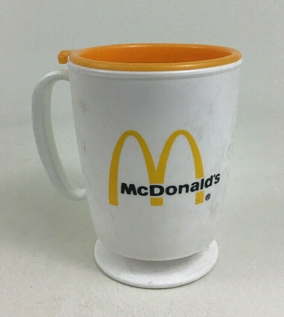 Mcdonalds Vintage Whirley With Lid 1590 Wakr 12oz Travel Mug Cup Adam 