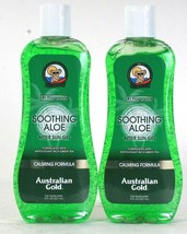2 Ct Australian Gold 8 Oz Soothing Aloe Calming Formula Green Tea After Sun Gel