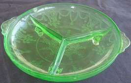 Beautiful Depression Glass Divided Dish – Federal Georgian Green – LIGHT... - $49.49