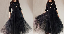 Women ROYAL BLUE Tutu Skirt A-line Puffy Tutu Skirt Royal Blue Dot Party Tutus image 10