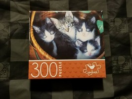 300 Piece Small Puzzle - Kittens in Basket (Cardinal)