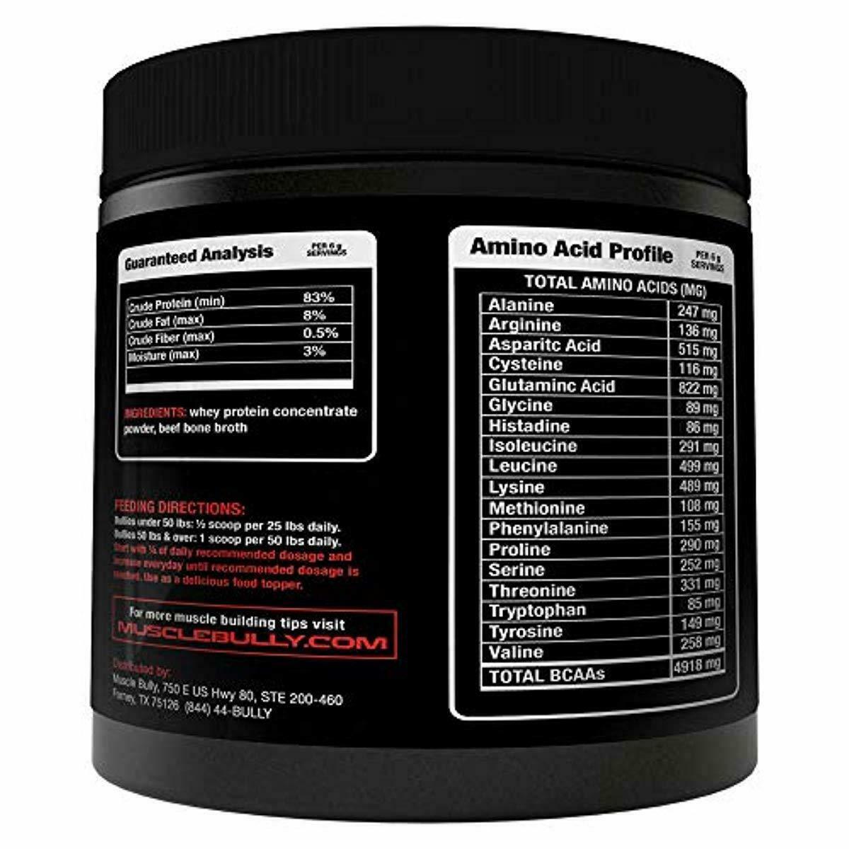 Muscle Bully Protein Supplement for Dogs Supports Muscle Growth