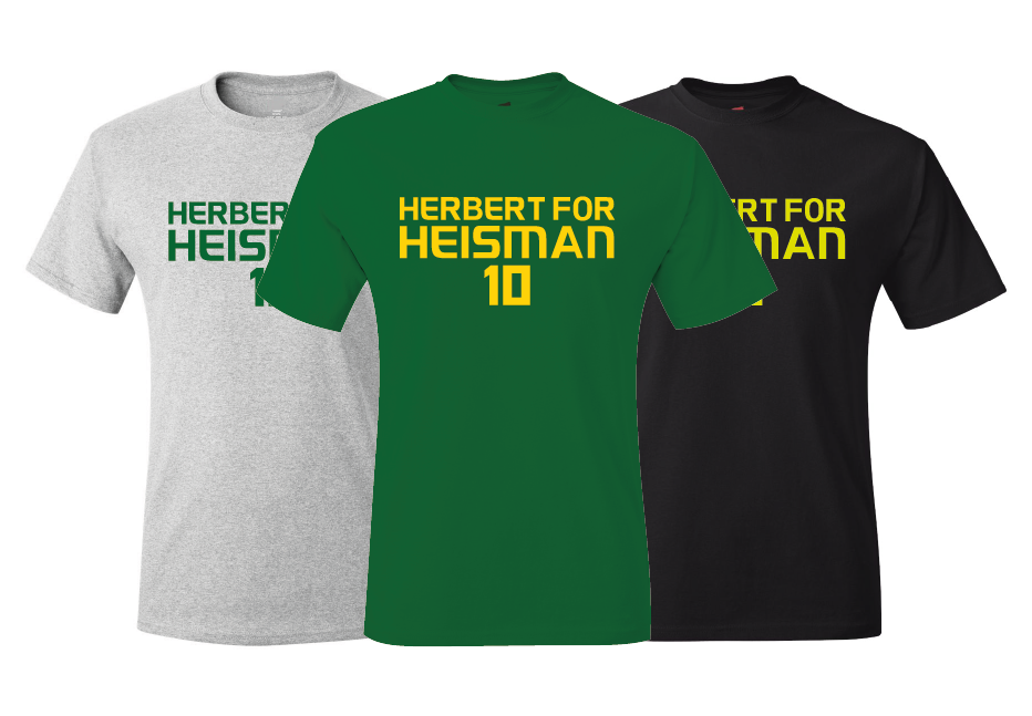 justin herbert oregon shirt