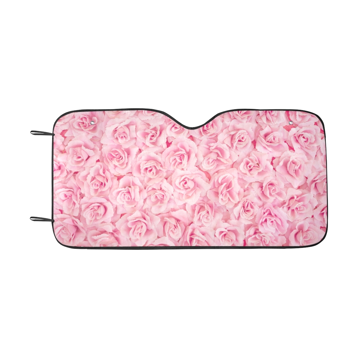 Car Sun Shade Suv Bright Elegant Pink Rose Pattern Funny Car Windshield ...