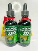 2x Nuturna Superfood Chlorophyll 6000 Liquid 2oz Peppermint Flavor EXP 05/2024 - $13.93