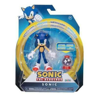 Sonic The Hedgehog, 4-inch Sonic Action Figure with Invincible Box