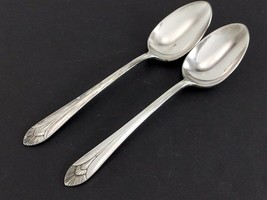 Roger &amp; Bro. MANHATTAN 2 Serving Spoons / Tablespoons 8-1/4&quot; Silverplate... - $19.79