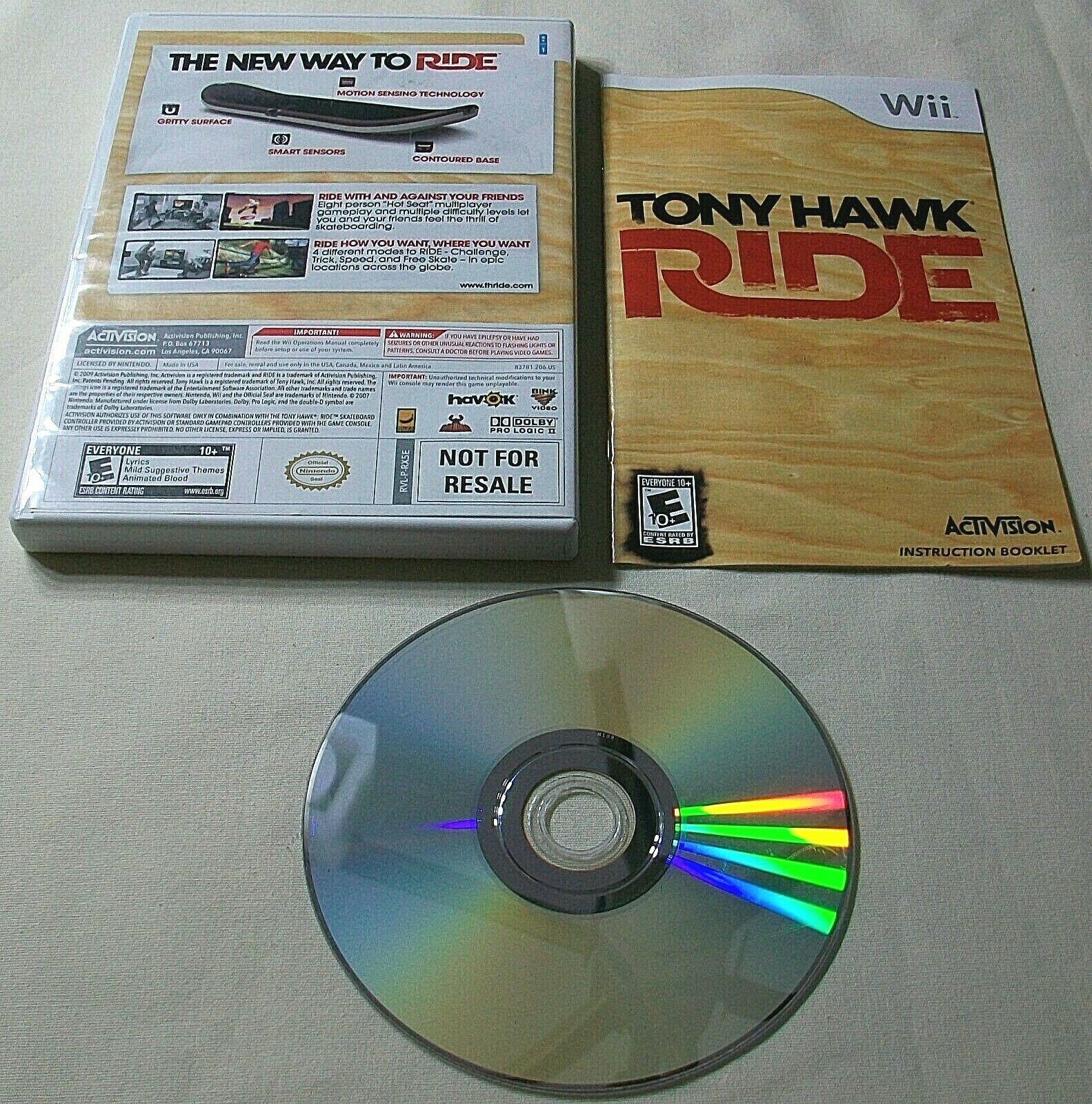Wii tony hawk ride manual