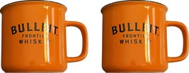 Bulleit Bourbon Frontier Whiskey Ceramic Camp Mug Cup SET OF 2 Brand New - $14.99