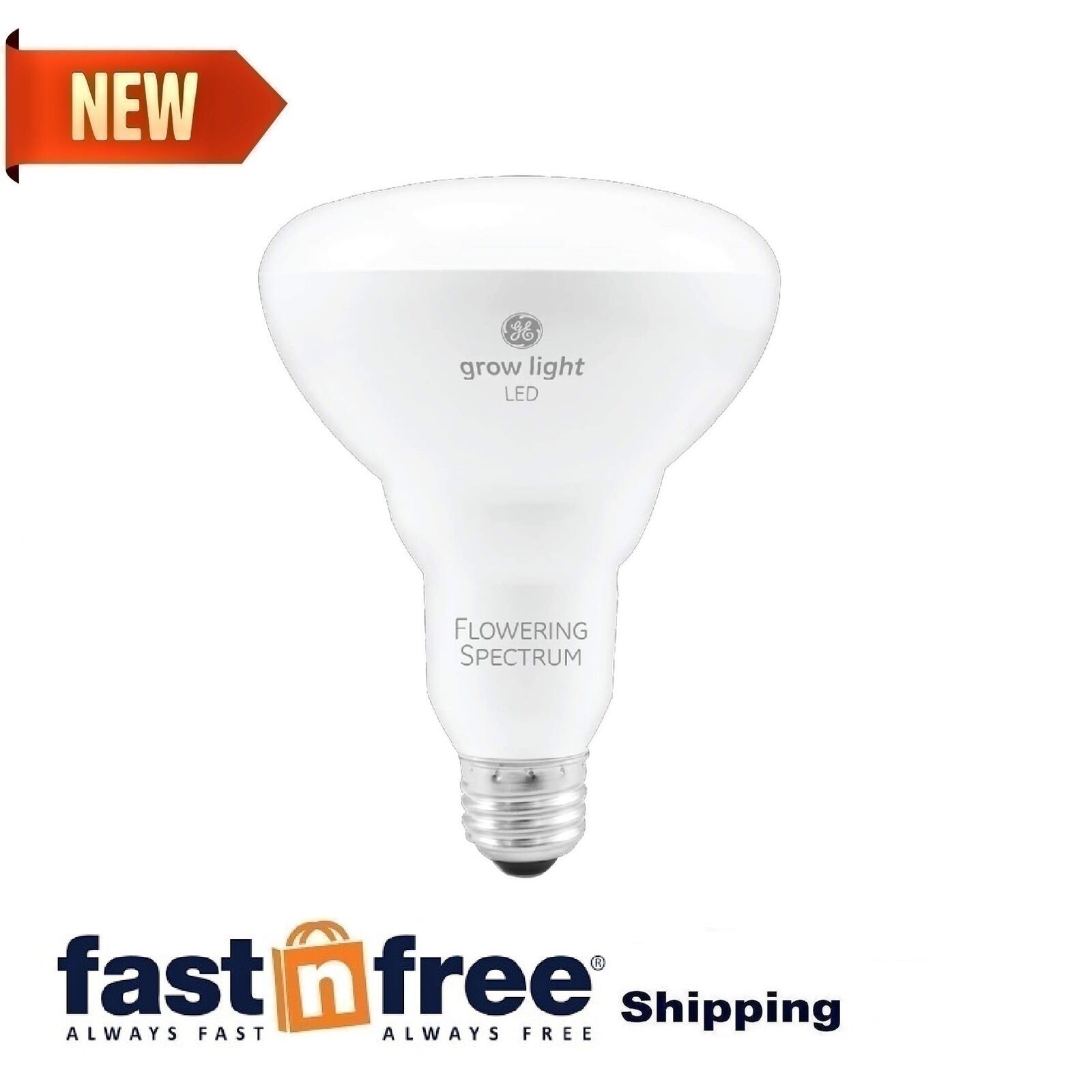 GE Lighting LED Grow Light for Indoor Plants BR30 Bulb 9W Full Red