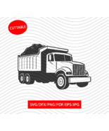 Semi Truck. Dump Truck. Vehicle. Printable Graphic SVG Cut  - $1.60