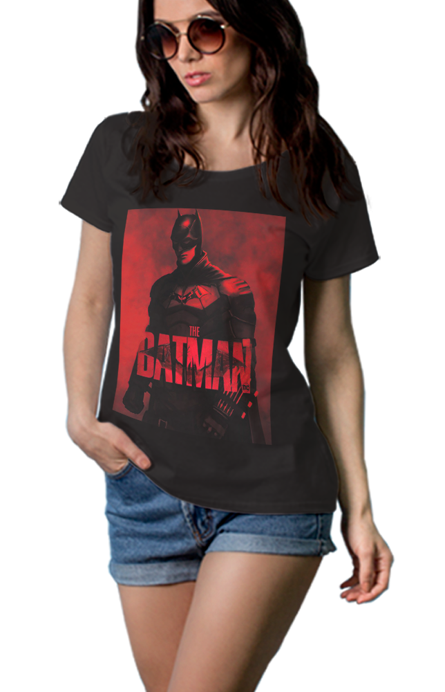 The Batman 2022 Movie Black T-shirt Tee For Women