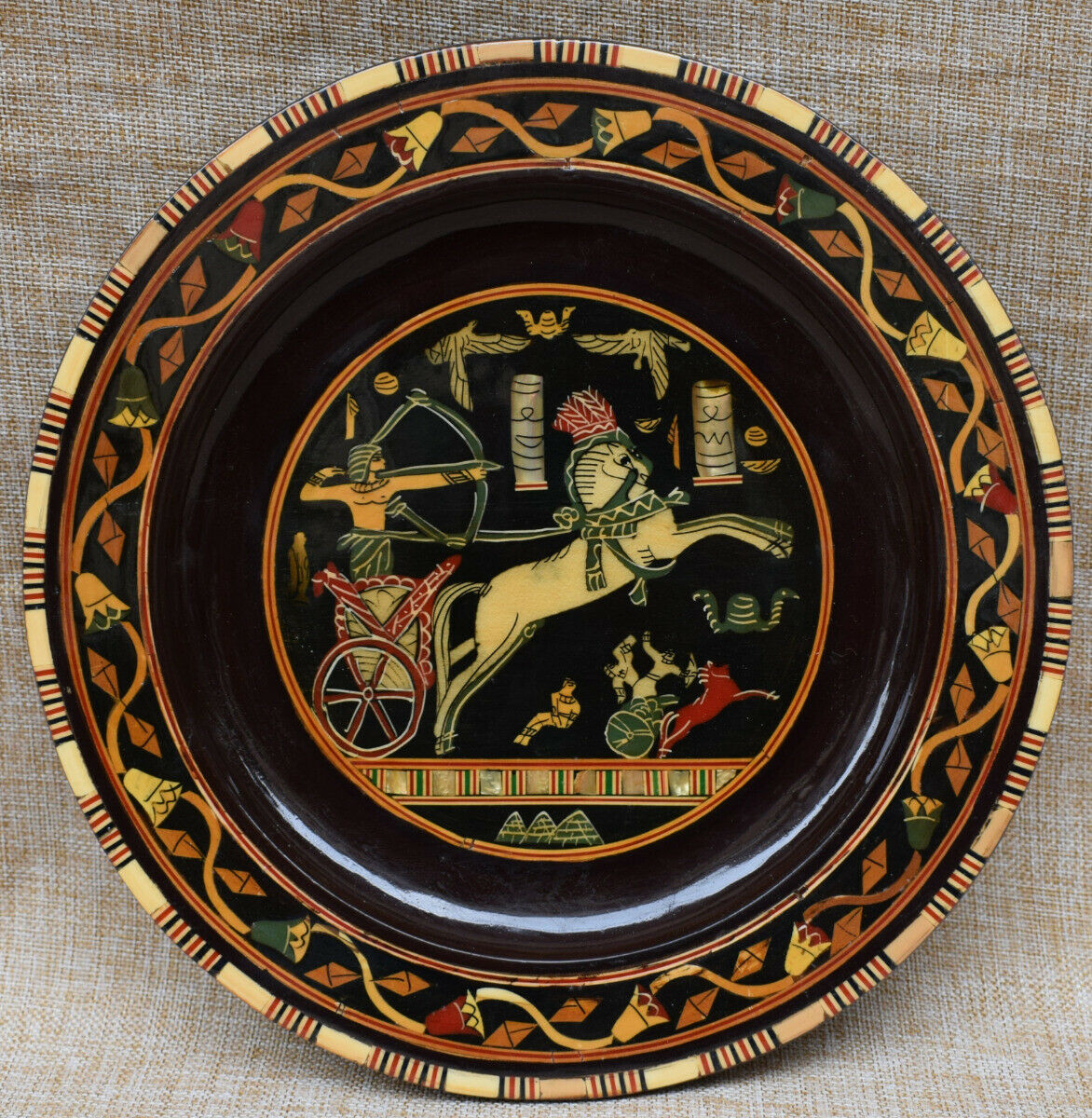 Vintage Ancient Egyptian Pharaoh King Ramses Wall Hanging Decorative