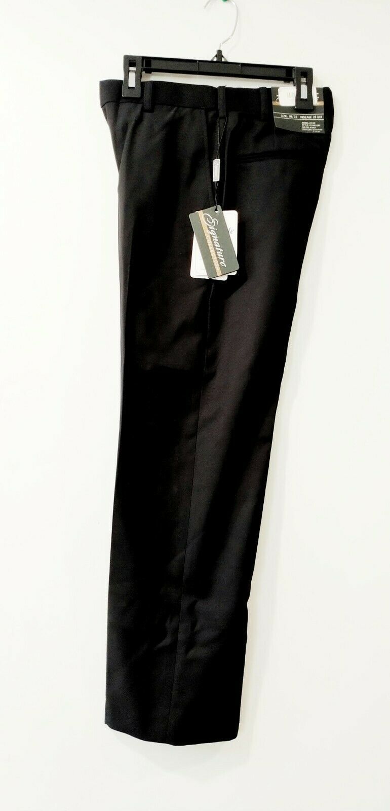 NEW Pants Dressy Tousers Signature Collection Black Size 12 / 26 inseam 27 1/4