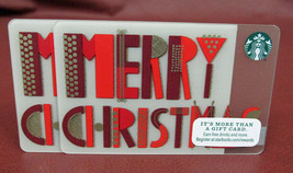 Lot Of 2 Starbucks 2015 Merry Christmas Gift Cards New With Tags - $12.75