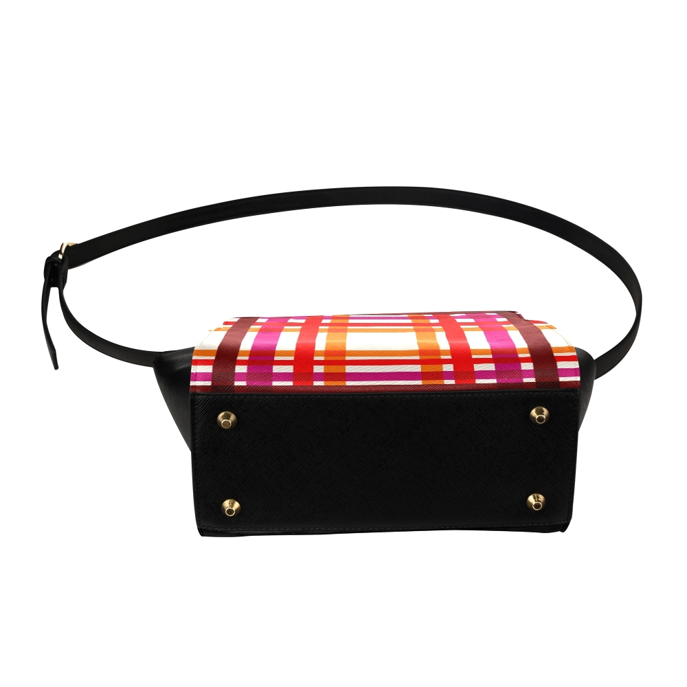 red tartan plaid handbags